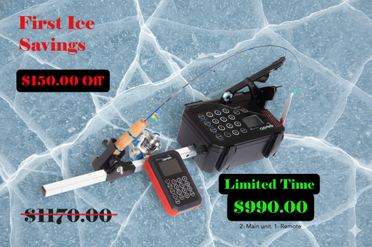 Gill-o-tine, auto hookset, jigging, auto jigger, auto hook set